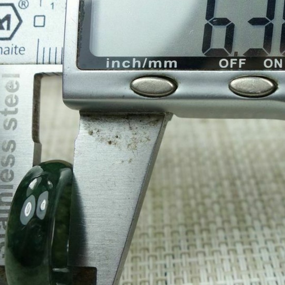 Certified Green 100% Natural A jadeite jade Ring 戒指 5.9# - Picture 7 of 11